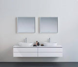 Duravit L-Cube Konsole variabel 800-2000 mm Weiß Matt mit Waschschüssel-Aussparung