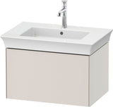 DURAVIT White Tulip Waschtischunterbau 684 mm – 1 Auszug, Tip-On, LED-Innenbeleuchtung, graphit seidenmatt