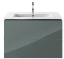 DURAVIT L-Cube Waschtischunterbau wandhängend 820 mm Amerikanisch Nussbaum, 2 Schubkästen