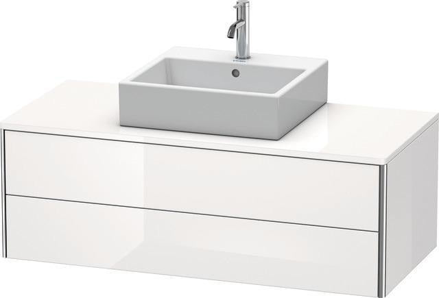 Duravit XSquare Waschtischunterbau 1200 mm mit 2 Schubkästen in Steingrau Matt