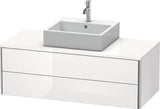 Duravit XSquare Waschtischunterbau 1200 mm mit 2 Schubkästen in Steingrau Matt