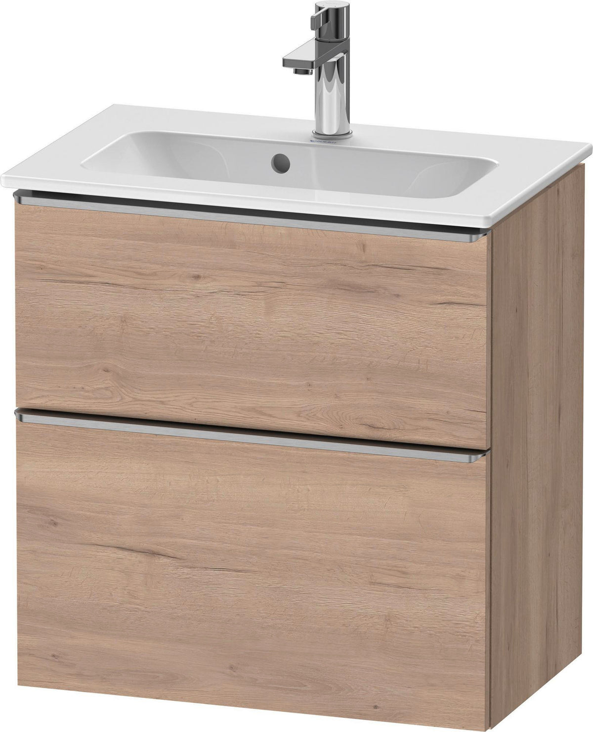 Duravit D-Neo Waschtischunterbau 610 mm betongrau matt mit Soft-Close und Bronze-Griff