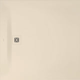 DURAVIT Sustano Duschwanne 800x800x30 Mineralguss Cream Matt – Quadratisch, Bodenbündig