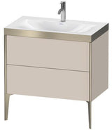 Duravit Möbelwaschtischset XVIU 800x480mm Chaos mit Möbelwaschtisch Viu und Unterbau