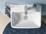 Duravit No.1 Einhebel-Waschtischmischer S mit Zugstange, Chrom – 100 mm Ausladung, Keramikmischsystem