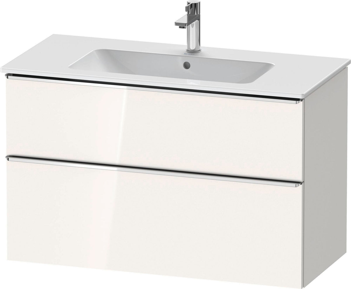 DURAVIT D-Neo Waschtischunterbau 1010 mm Eiche Schwarz mit Bronze Griff