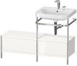 Duravit Waschtischset Happy D.2 Plus 1200x490mm taupe supermatt – Einrichtungssystem Nussbaum rechts