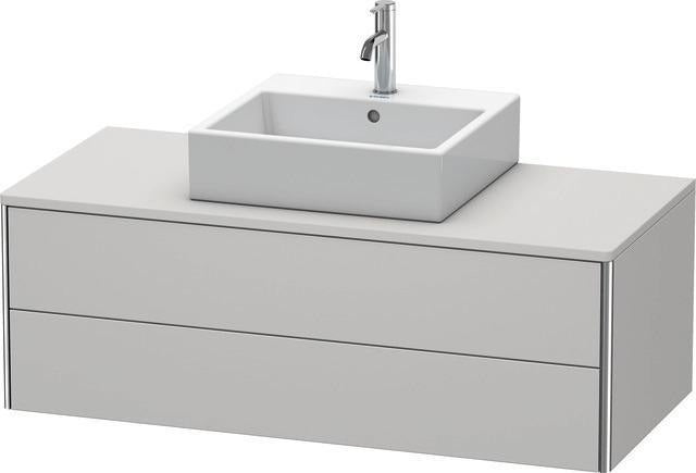 Duravit XSquare Waschtischunterbau 1200 mm mit 2 Schubkästen in Steingrau Matt