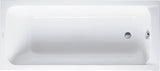 DURAVIT D-Code Einbau-Badewanne 1700x750 mm Weiß mit Überlauf und 1 Rückenschräge