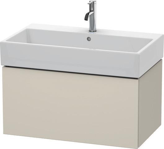 Duravit L-Cube Waschtischunterbau 784 mm taupe supermatt mit Tip-On-Technik