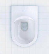 DURAVIT Wand-WC ME by Starck 570 mm spülrandlos mit WonderGliss Weiß
