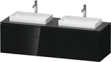 DURAVIT L-Cube Konsolenwaschtischunterbau 1620 mm Taupe supermatt mit Tip-on Technik