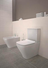 DURAVIT WC-Sitz DuraStyle Vital, Duroplast weiß, Edelstahl-Scharniere, ohne Absenkautomatik