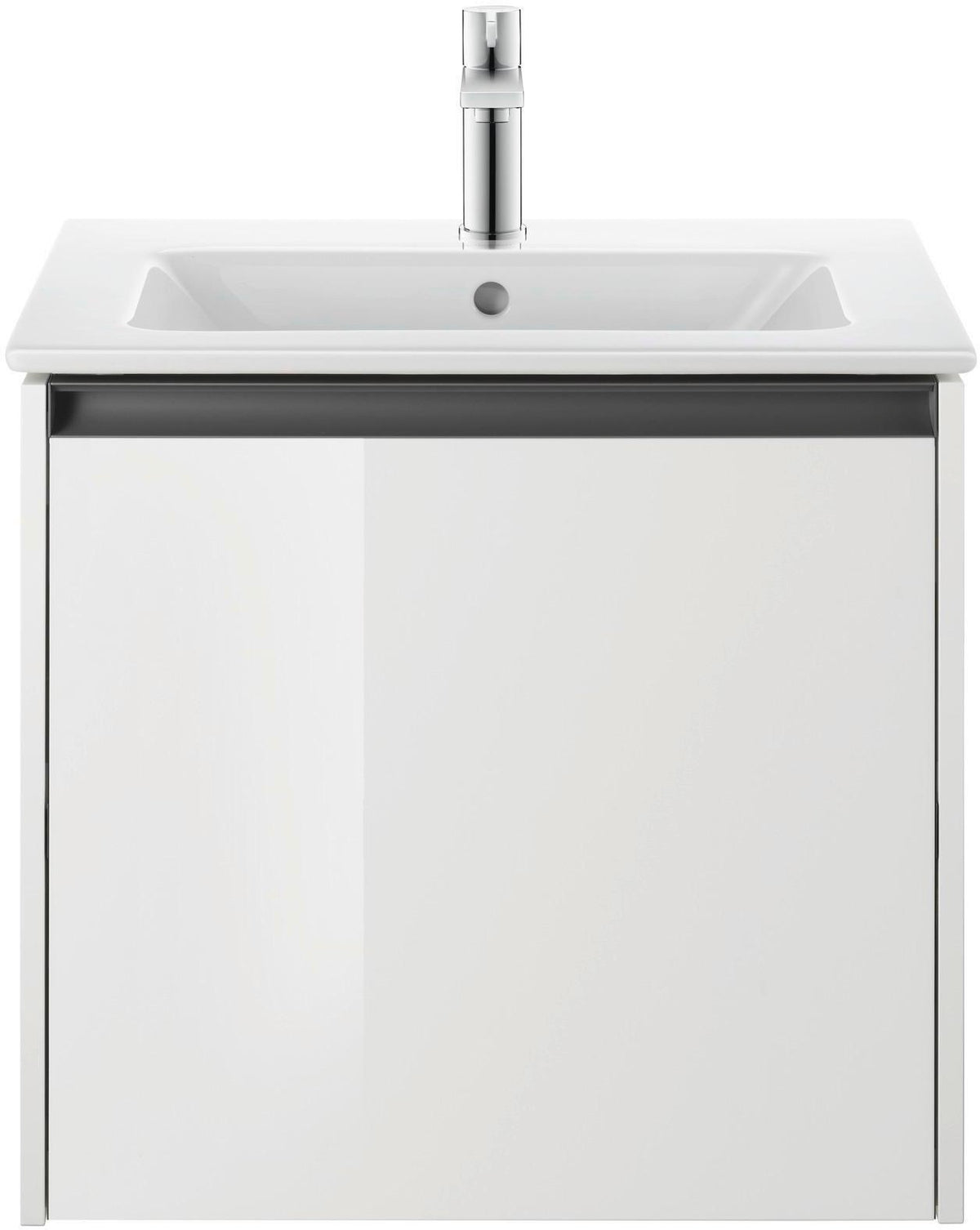 Duravit D-Neo Einhebel-Waschtischmischer mit FreshStart, Zugstange & Chrom – 109 mm Ausladung