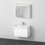 Duravit No.1 Möbel-Set 800x450mm mit Waschtisch, Unterbau & Spiegelschrank – Weiß Matt