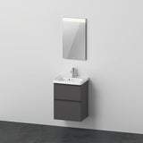 DURAVIT D-Neo Möbel-Set 500x400mm Graphit Matt mit Waschtisch, Unterbau, Spiegel und LED