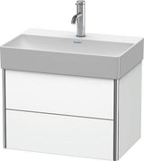 DURAVIT XSquare Waschtischunterbau 584 mm s-matt mit Ahorn Innenausstattung
