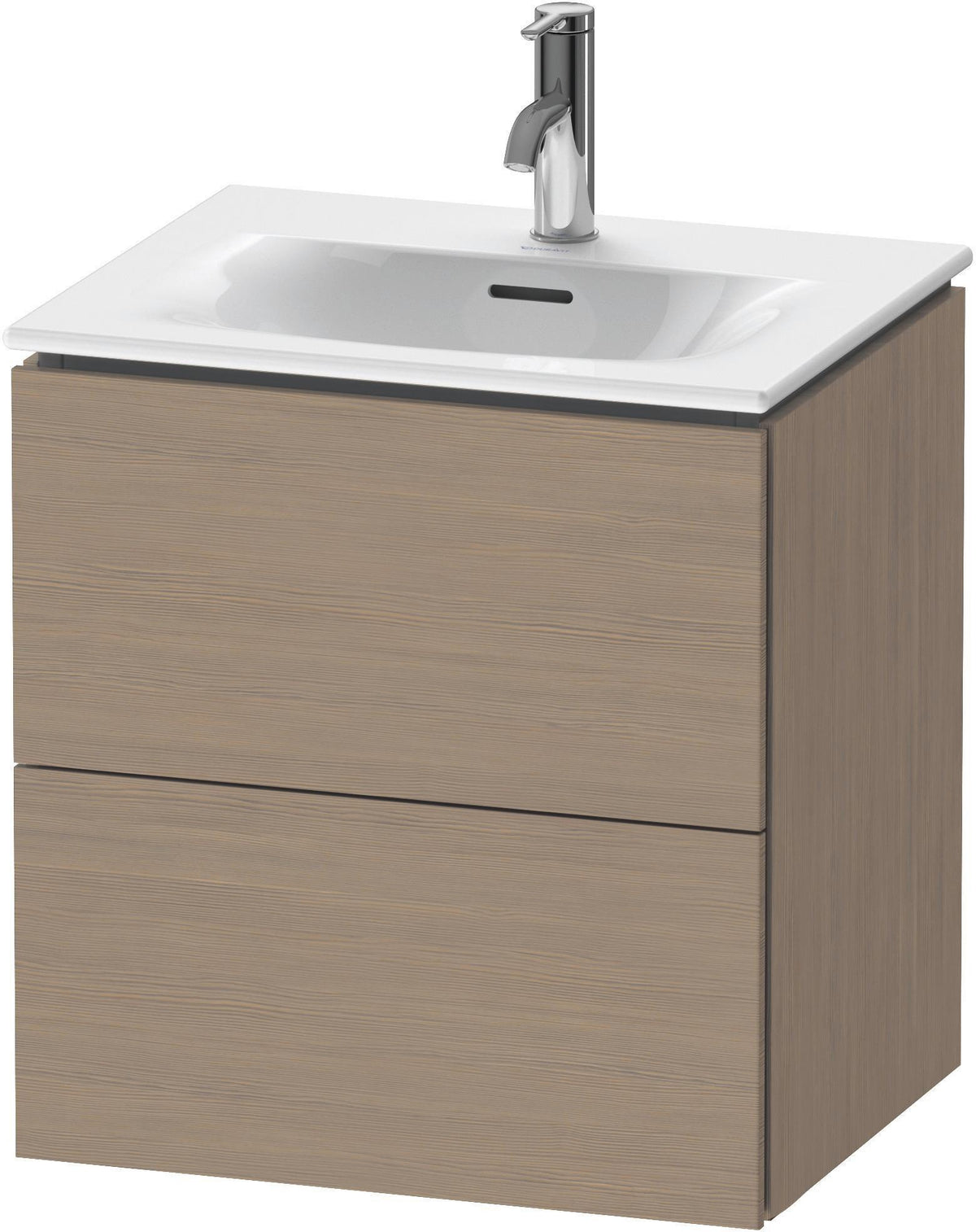 DURAVIT L-Cube Waschtischunterbau 520 mm weiß matt – 2 Schubkästen, wandhängend