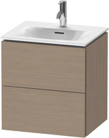 DURAVIT L-Cube Waschtischunterbau 520 mm weiß matt – 2 Schubkästen, wandhängend