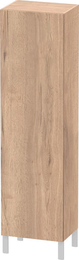 Duravit L-Cube Hochschrank 500 mm Eiche Marmoriert mit Soft-Close und 4 Glasböden