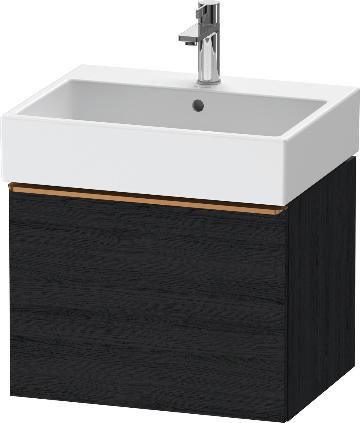 DURAVIT D-Neo Waschtischunterbau 584 mm wandhängend mit 1 Auszug, Griff Bronze, Weiß Matt