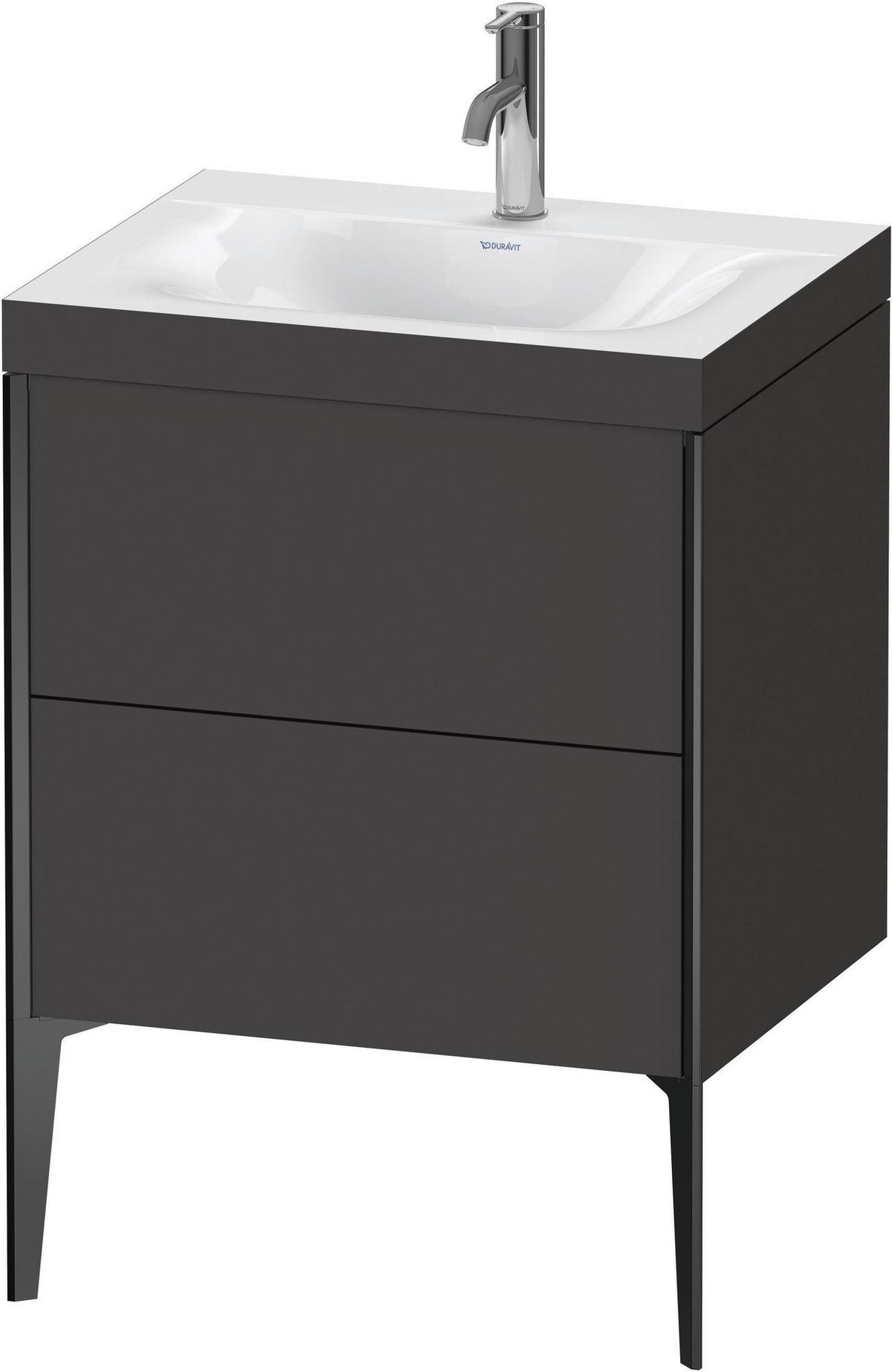DURAVIT XViu c-bonded Waschtischunterbauset 610x600x480 mm mit 2 Auszügen und Tip-on-Technik