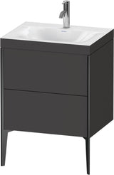 DURAVIT XViu c-bonded Waschtischunterbauset 610x600x480 mm mit 2 Auszügen und Tip-on-Technik