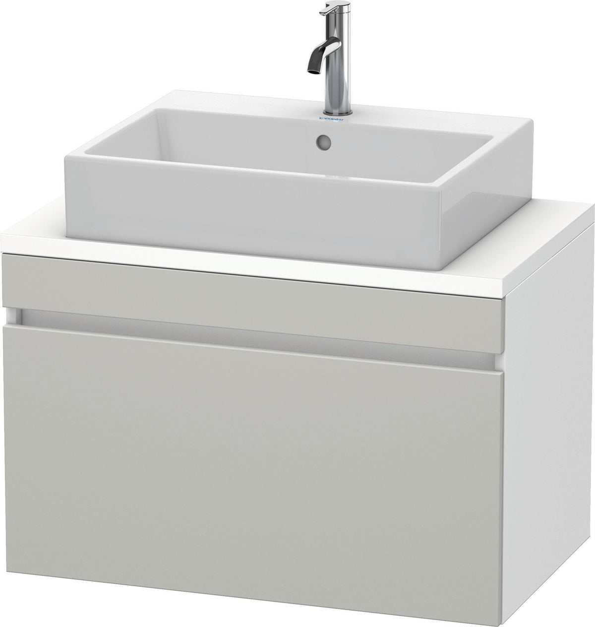 Duravit DuraStyle Waschtischunterbau 800 mm betongrau matt mit 1 Auszug und Soft-Close
