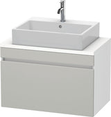 Duravit DuraStyle Waschtischunterbau 800 mm betongrau matt mit 1 Auszug und Soft-Close