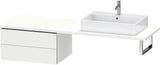 DURAVIT L-Cube Unterschrank 720 mm, 2 Schubkästen, weiß matt, wandhängend