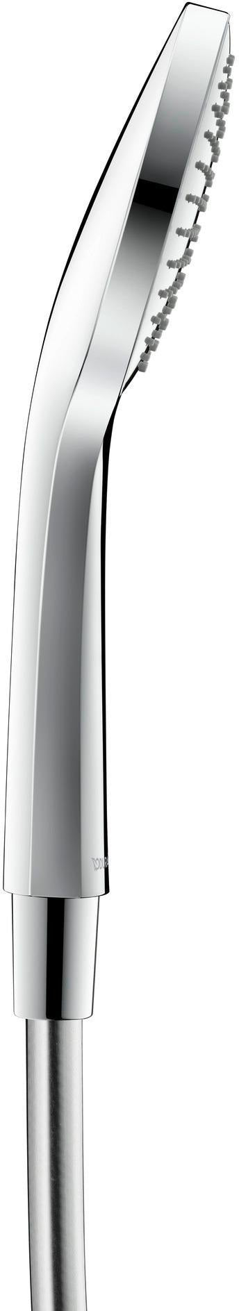 DURAVIT Handbrause 1-Jet D110 Rain Chrom Weiß – 110 mm Duschkopf mit Antikalksystem