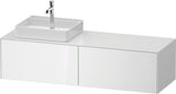 Duravit White Tulip Waschtischunterbau 1600 mm Eiche Nussbaum links – Design by Philippe Starck