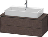 DURAVIT L-Cube Konsolenwaschtischunterbau 1020 mm betongrau matt, 2 Schubkästen, Tip-On