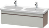 Duravit DuraStyle Waschtischunterbau 1230 mm betongrau matt – wandhängend, 1 Auszug, Soft-Close