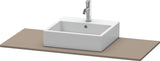 DURAVIT XSquare Konsole 800 mm Weiß Seidenmatt mit Ausschnitt für Waschschüssel