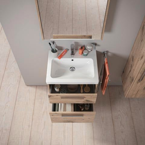 DURAVIT D-Code 2.0 Waschtischunterbau wandhängend 584 mm mit Soft-Close