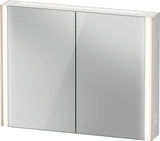 DURAVIT XViu Spiegelschrank 820 mm mit LED-Beleuchtung, Champagner Matt, 2 Türen, IP44