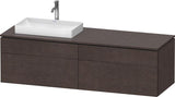 DURAVIT L-Cube Waschtischunterbau 1620 mm Amerikanisch Nussbaum mit Tip-On-Technik