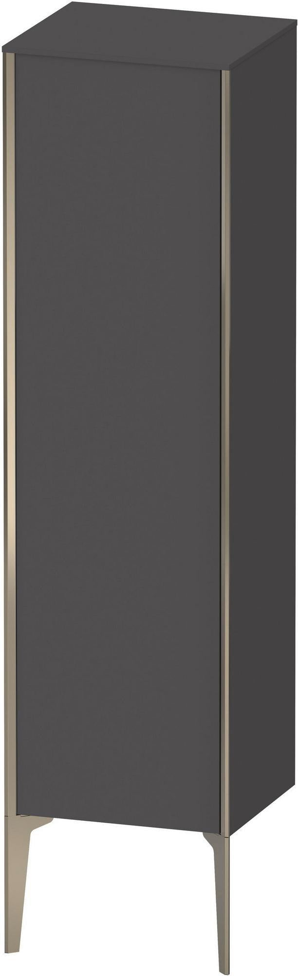 Duravit Halbhochschrank XViu 1330 mm graphit matt mit Tip-on Technik und Soft-Close
