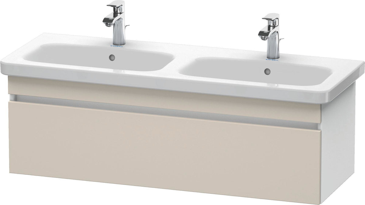 Duravit DuraStyle Waschtischunterbau 1230 mm betongrau matt – wandhängend, 1 Auszug, Soft-Close