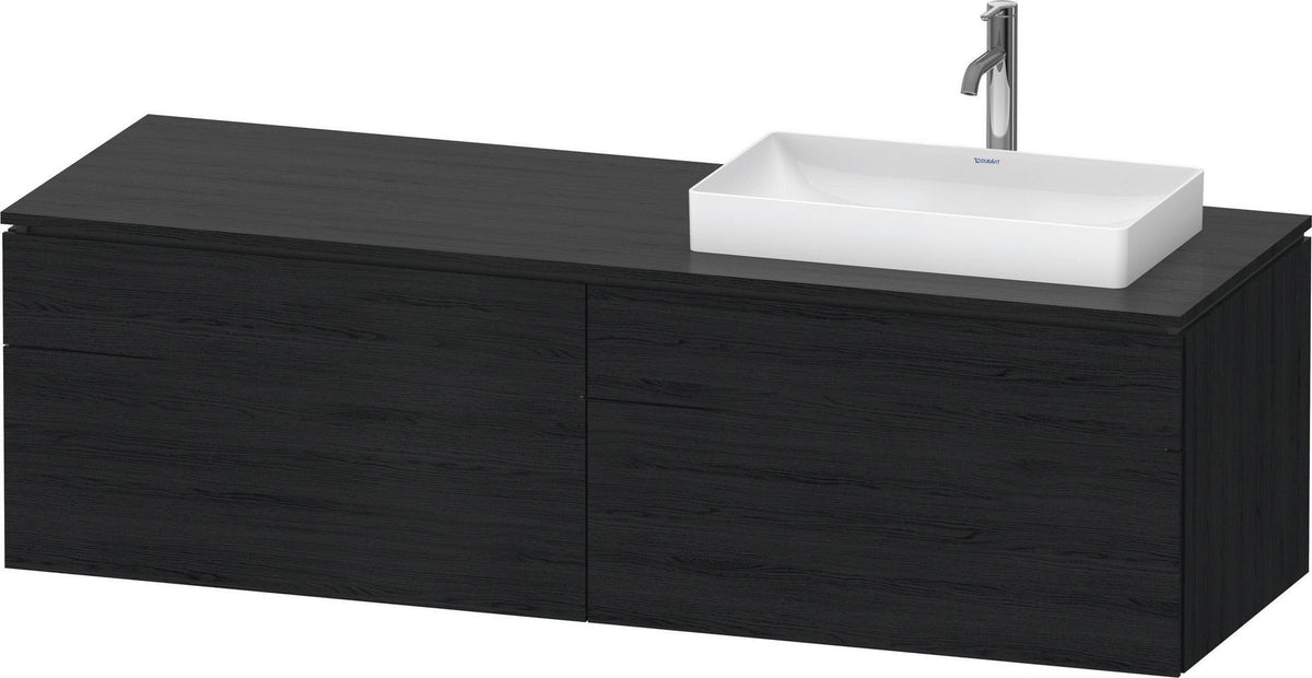 Duravit L-Cube Waschtischunterbau 1620 mm taupe supermatt mit Tip-On Technik und Soft-Close