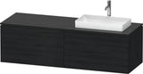 Duravit L-Cube Waschtischunterbau 1620 mm taupe supermatt mit Tip-On Technik und Soft-Close