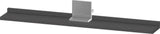 DURAVIT Sivida Spiegelablage 800x115x35mm Chrom/Weiß Matt – Montage unter Spiegel inkl. Befestigungsmaterial