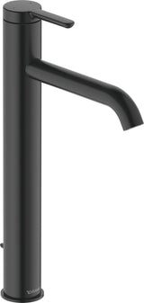Duravit C.1 Einhebel-Waschtischmischer XL 166 mm mit Zugstange, Schwarz Matt