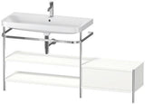 Duravit Happy D.2 Plus Waschtischunterbau 1600 mm mit Metallkonsole und Möbelwaschtisch