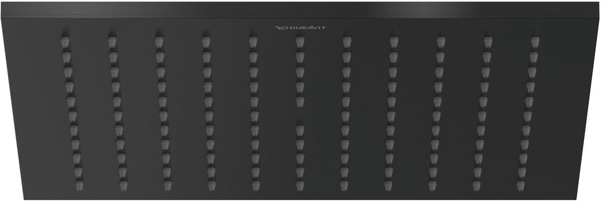 DURAVIT Kopfbrause 240x240 mm Schwarz Matt – Rechteckig, Verstellbar, Antikalk