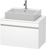 Duravit DuraStyle Waschtischunterbau 800 mm betongrau matt mit 1 Auszug und Soft-Close