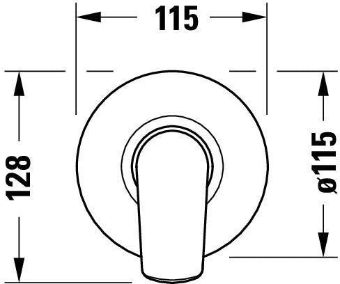 Duravit No.1 Einhebelmischer Unterputz Set – Keramikmischsystem, Chrom Hochglanz