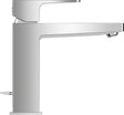 DURAVIT Manhattan Einhebel-Waschtischmischer M mit Zugstange Chrom – Keramikmischsystem
