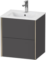DURAVIT XViu Waschtischunterbau wandhängend 510 mm mit 2 Schubkästen und Tip-on Technik